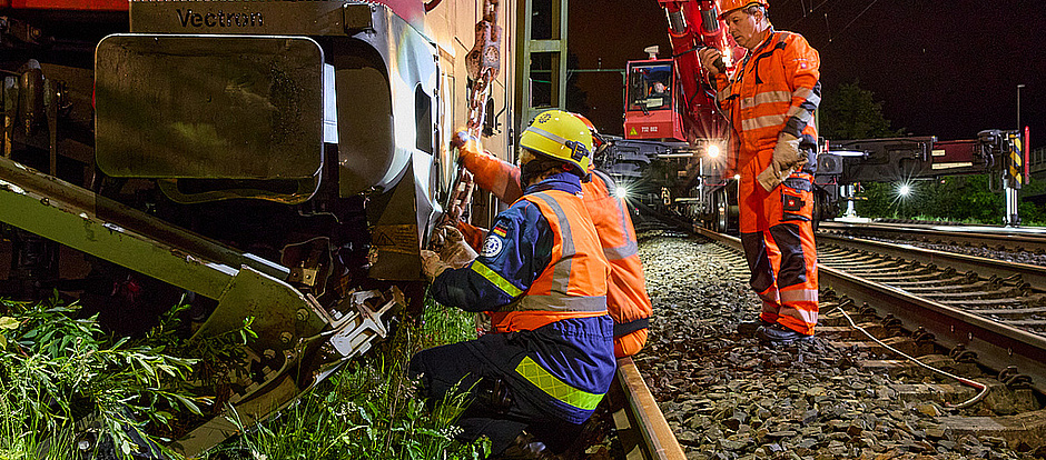 Am späten Nachmittag des 30.05.2024 kam es im Bahnhof Bad Schandau zu einer Entgleisung einer Lok vom Typ Vectron.